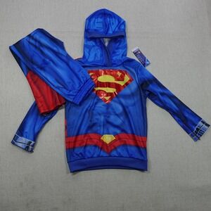 Superman Costume Hoodie Pants Set Kids Medium 7-8 Blue Red DC Comics Rubies